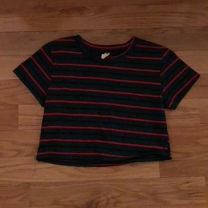 striped crop top